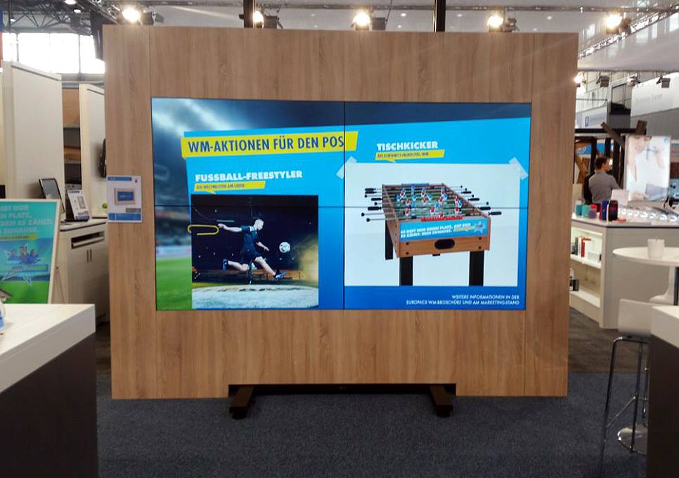 Videowall Messe Digial Signage